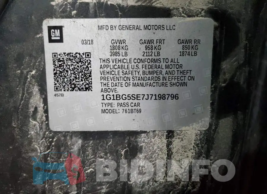 1G1BG5SE7J7198796 Photo# 12