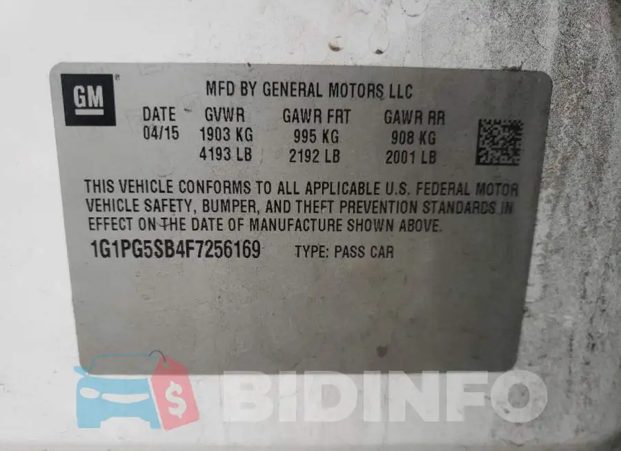 1G1PG5SB4F7256169 Photo# 12