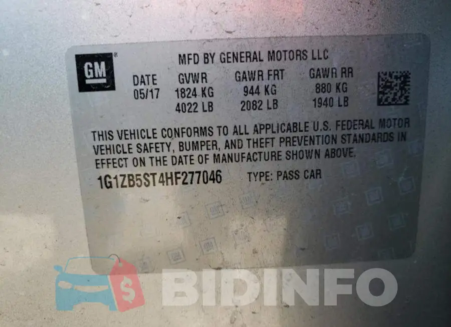 1G1ZB5ST4HF277046 Photo# 12