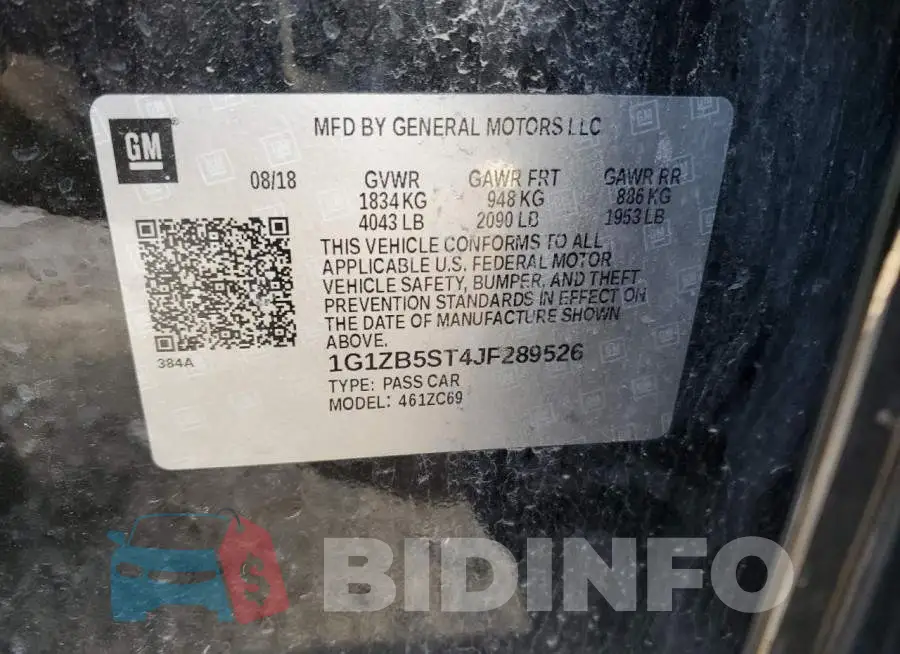 1G1ZB5ST4JF289526 Photo# 13