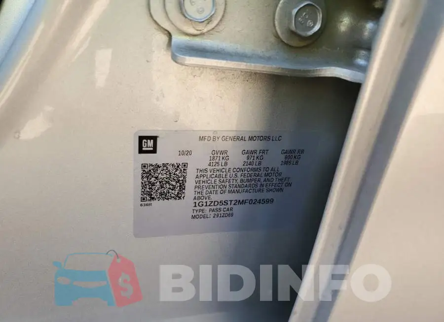 1G1ZD5ST2MF024599 Photo# 12