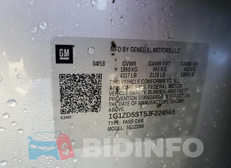 1G1ZD5ST5JF224565 Photo# 13