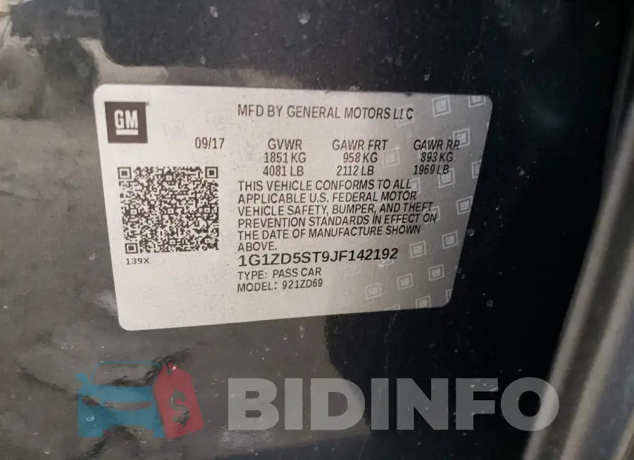 1G1ZD5ST9JF142192 Photo# 12