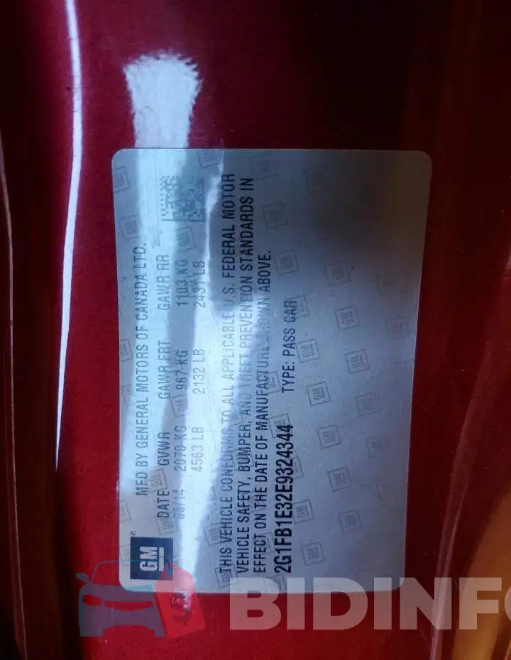 2G1FB1E32E9324344 Photo# 12