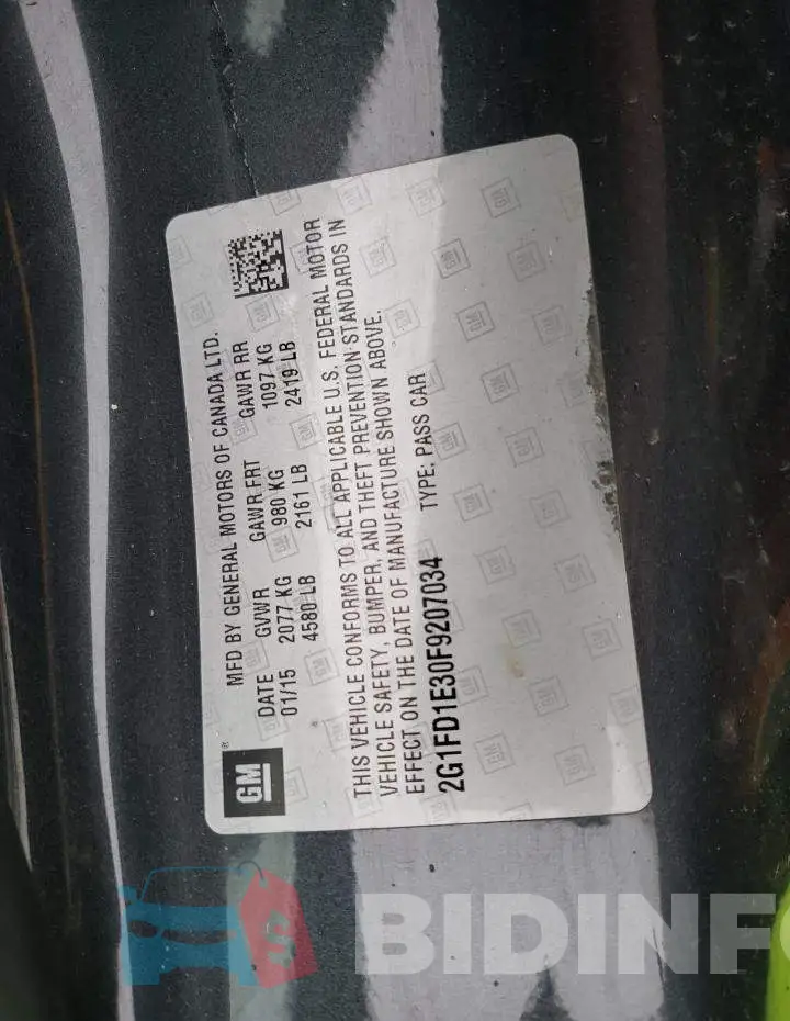 2G1FD1E30F9207034 Photo# 12