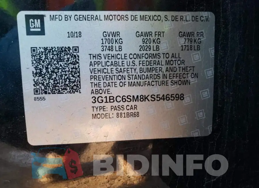 3G1BC6SM8KS546598 Photo# 12