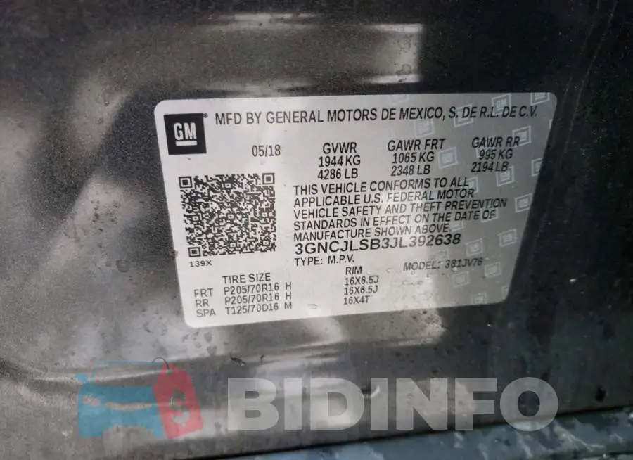3GNCJLSB3JL392638 Photo# 13