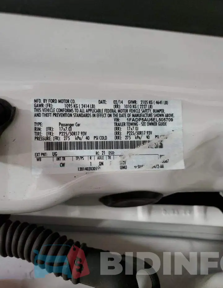 1FADP5AU6EL505709 Photo# 12