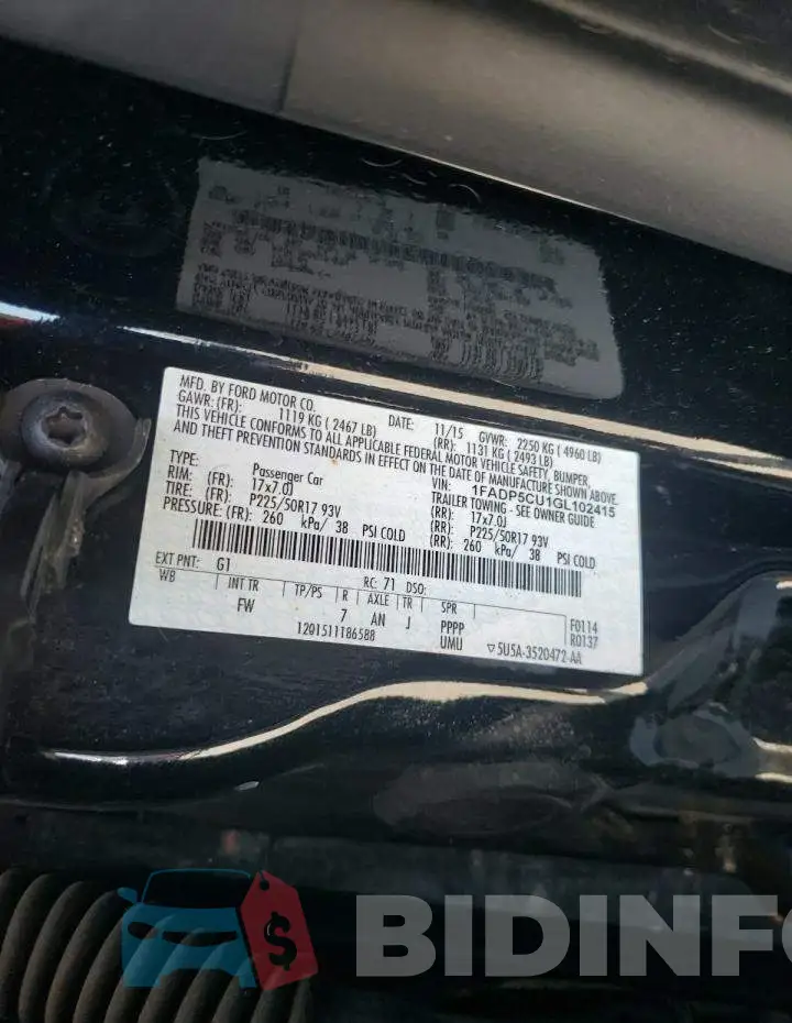 1FADP5CU1GL102415 Photo# 12