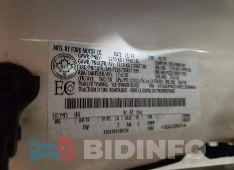 1FADP5CU9EL509900 Photo# 13
