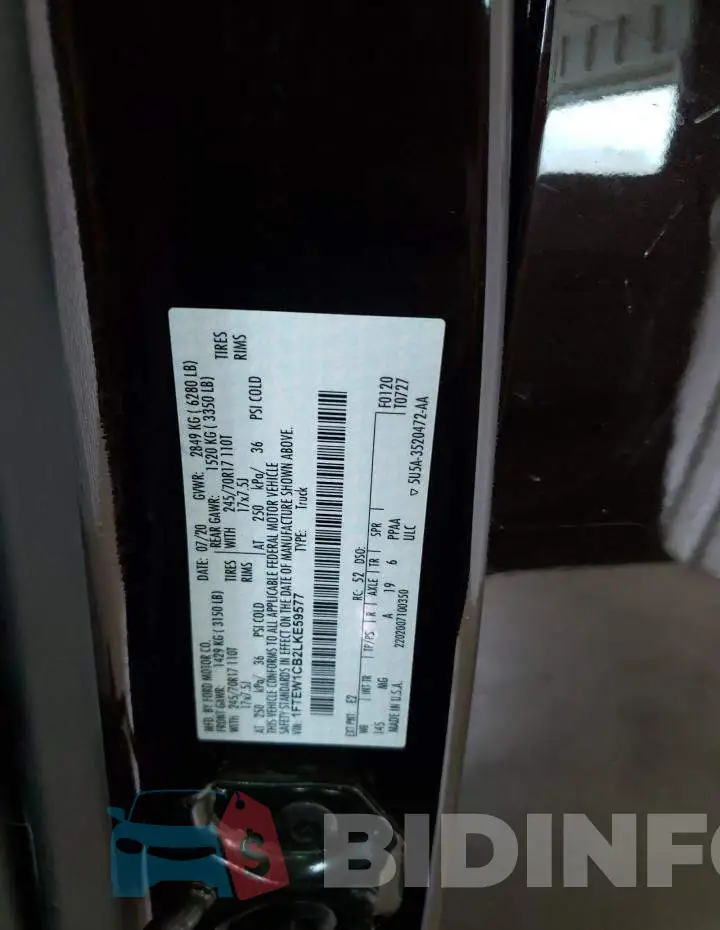 1FTEW1CB2LKE59577 Photo# 12