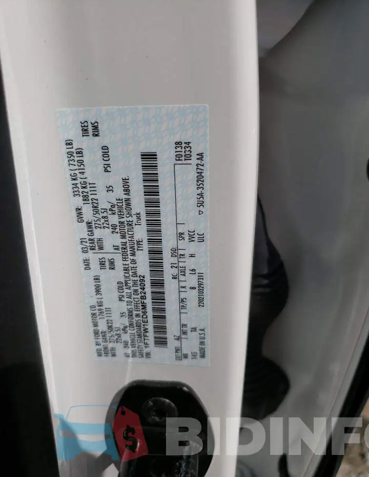 1FTFW1ED6MFB24092 Photo# 12