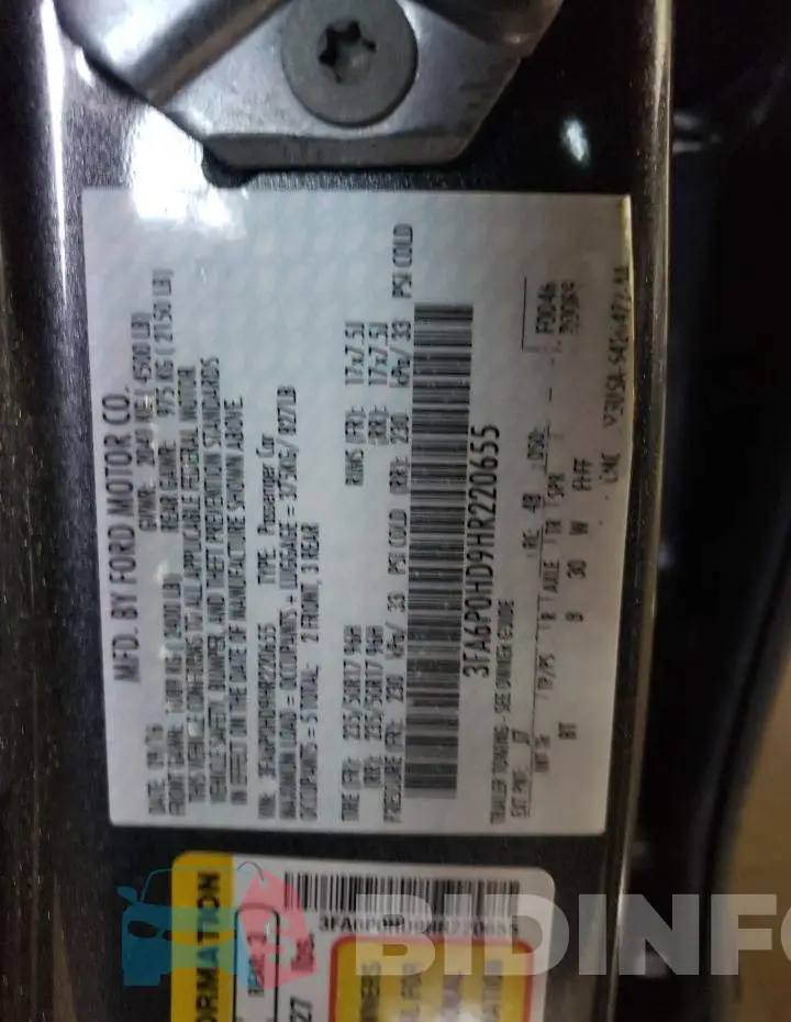 3FA6P0HD9HR220655 Photo# 13