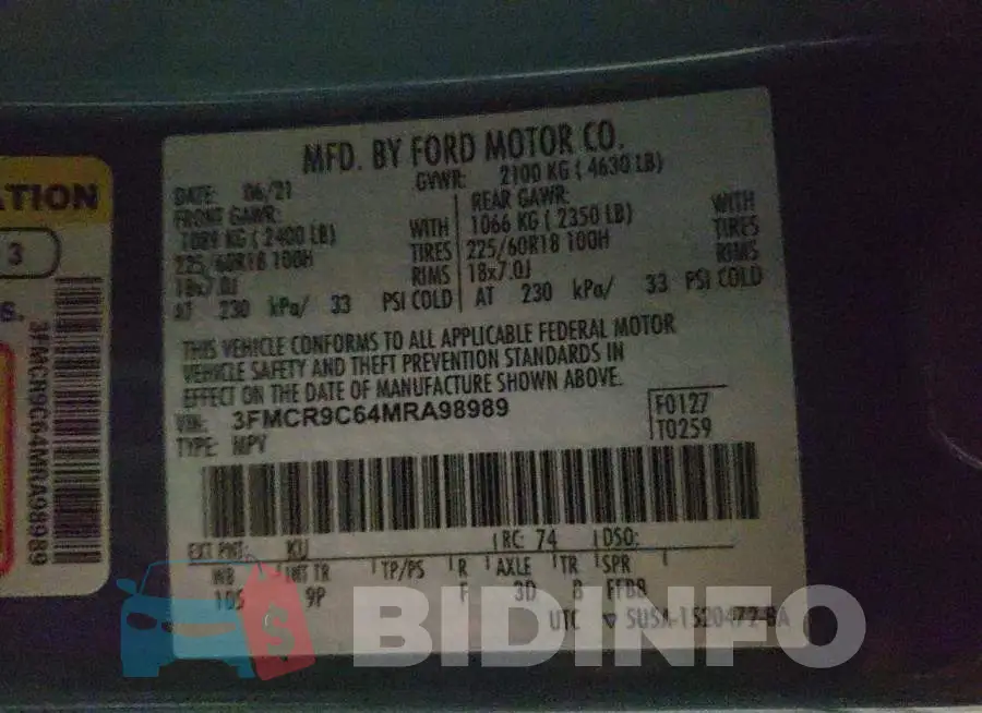 3FMCR9C64MRA98989 Photo# 13