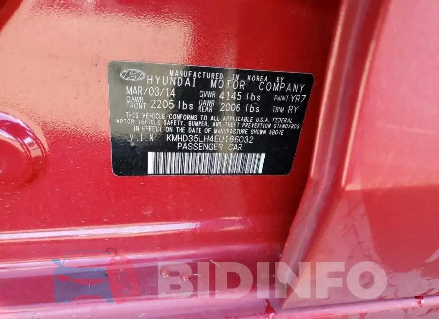 KMHD35LH4EU186032 Photo# 13