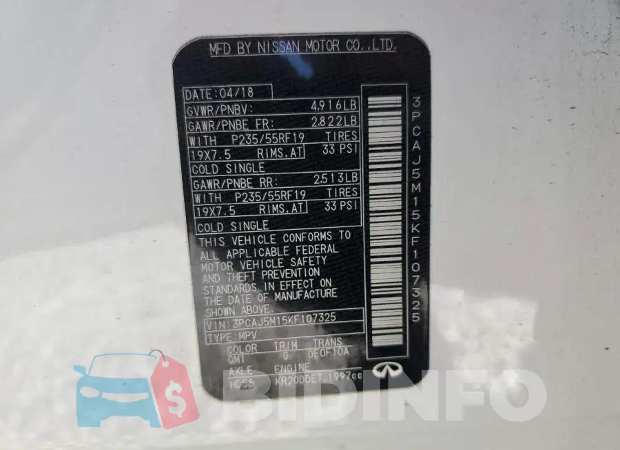 3PCAJ5M15KF107325 Photo# 13