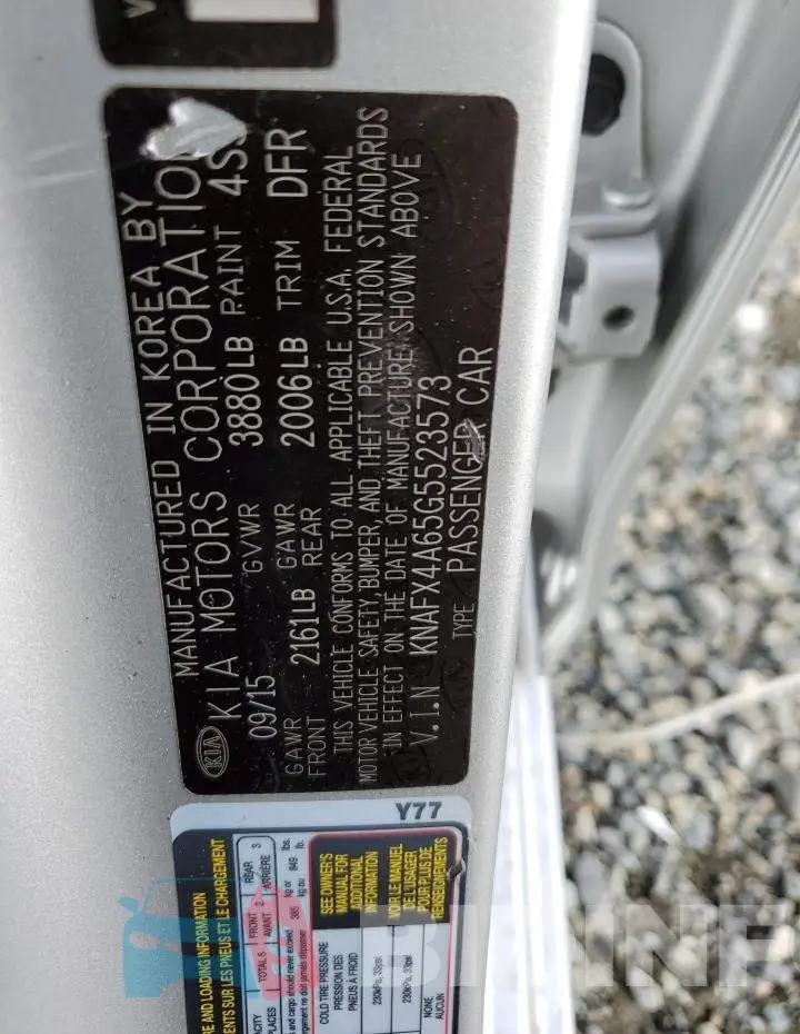 KNAFX4A65G5523573 Photo# 12