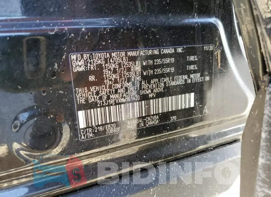 2T3J1RFVXMW161420 Photo# 13