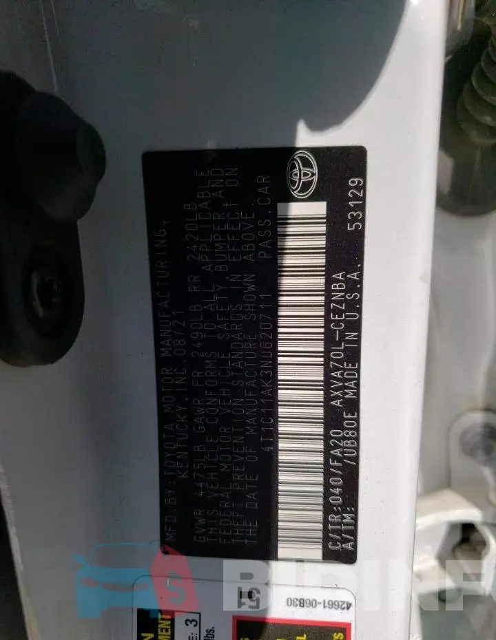 4T1C11AK3NU620711 Photo# 12