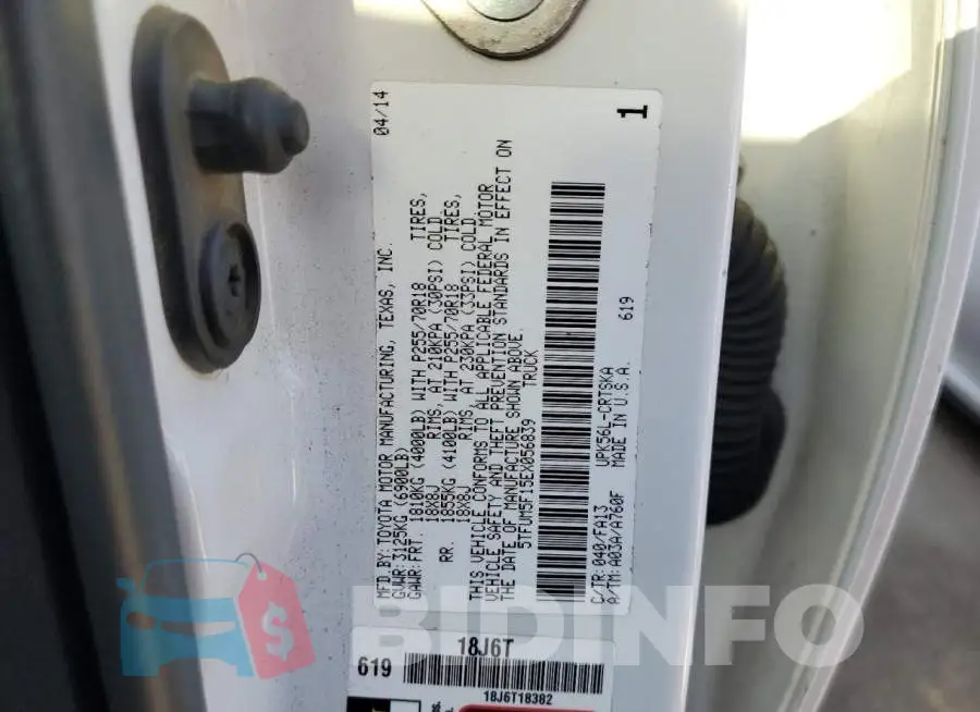 5TFUM5F15EX056839 Photo# 12