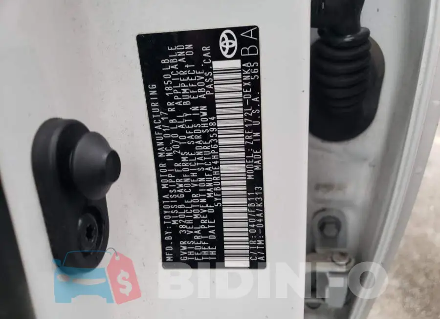 5YFBURHE4HP635984 Photo# 12