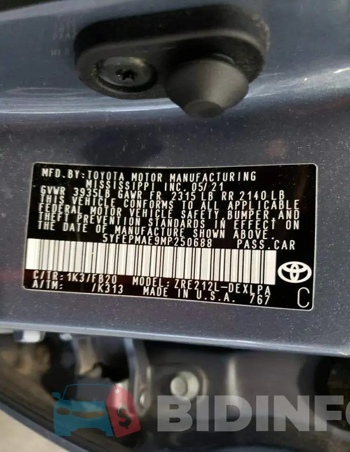 5YFEPMAE9MP250688 Photo# 12