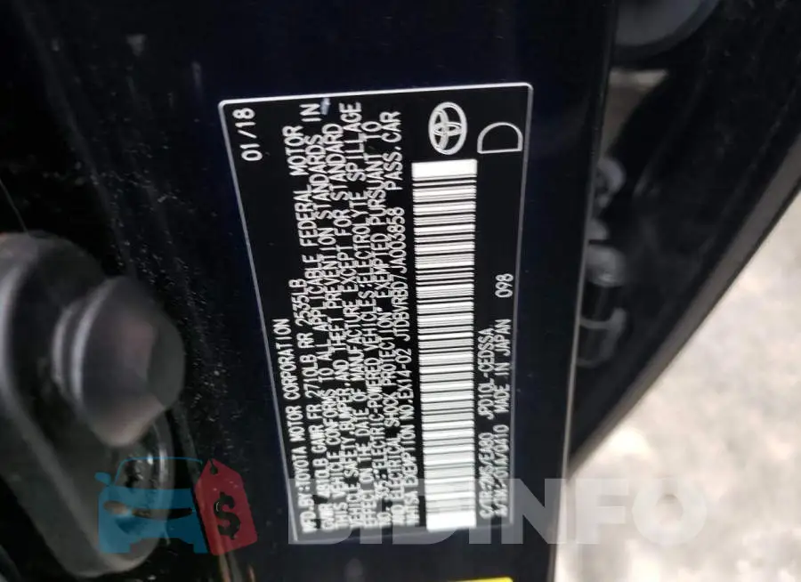 JTDBVRBD7JA003858 Photo# 12