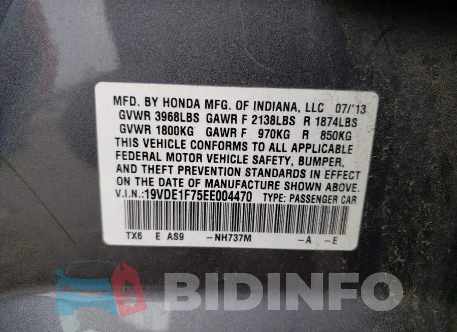19VDE1F75EE004470 Photo# 10