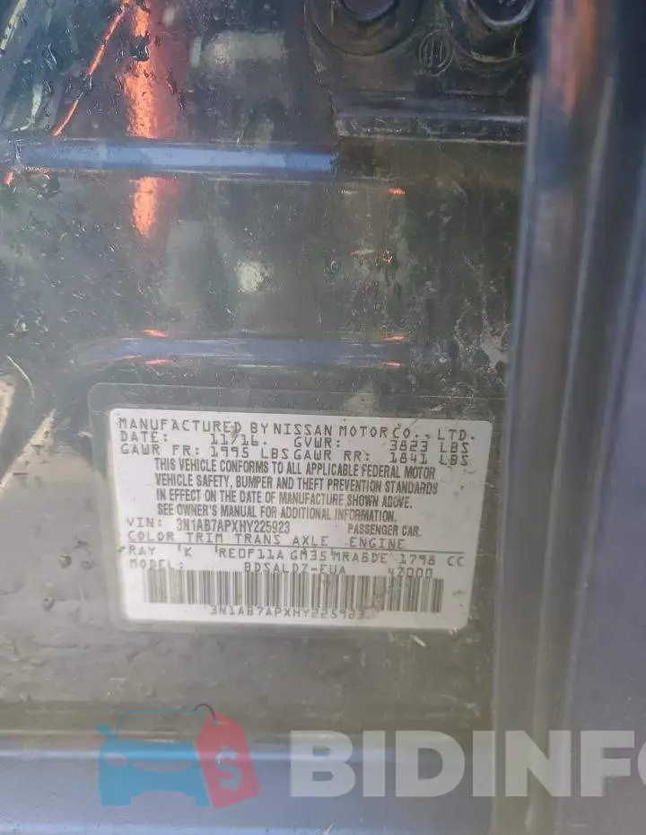 3N1AB7APXHY225923 Photo# 12