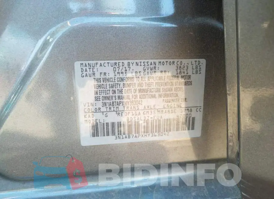 3N1AB7APXHY363042 Photo# 10