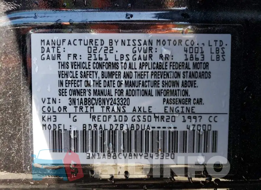 3N1AB8CV8NY243320 Photo# 12