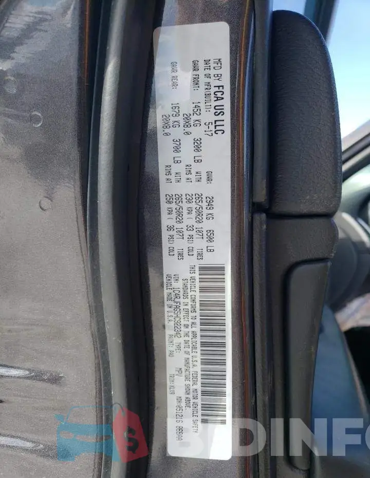 1C4RJFAG5HC922342 Photo# 14