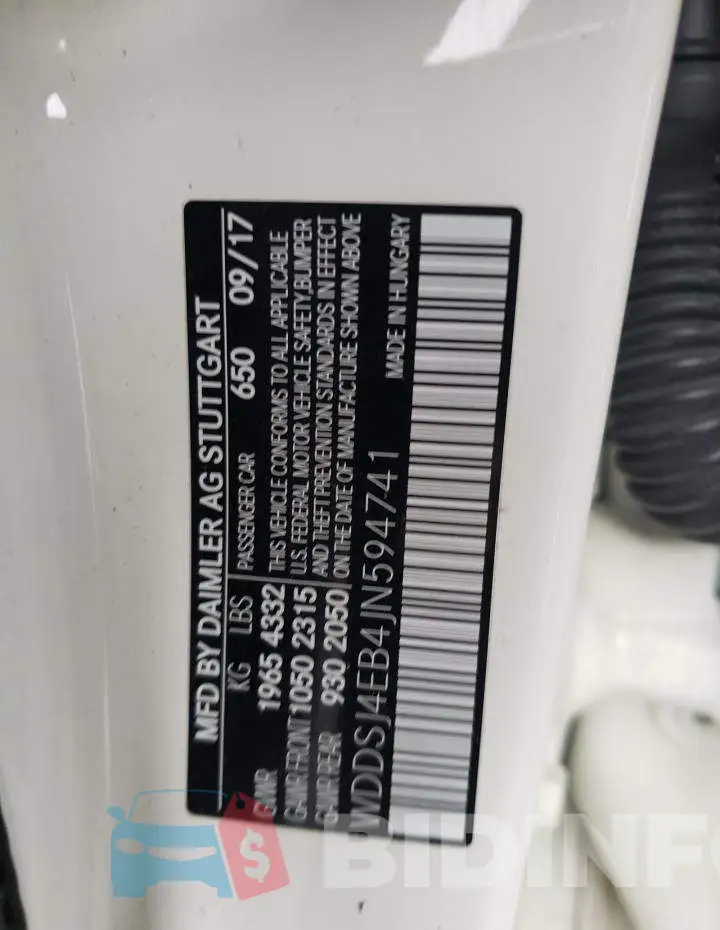 WDDSJ4EB4JN594741 Photo# 12