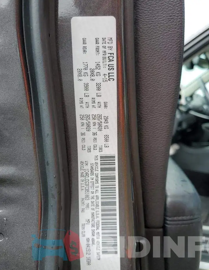 1C4RDJDG3FC851063 Photo# 13