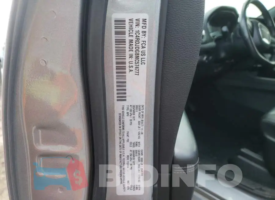 1C4RDJDG8MC574777 Photo# 13