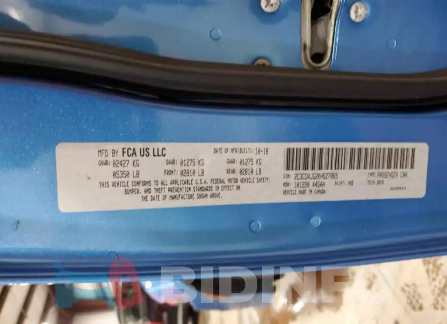 2C3CDXJG2KH527885 Photo# 12