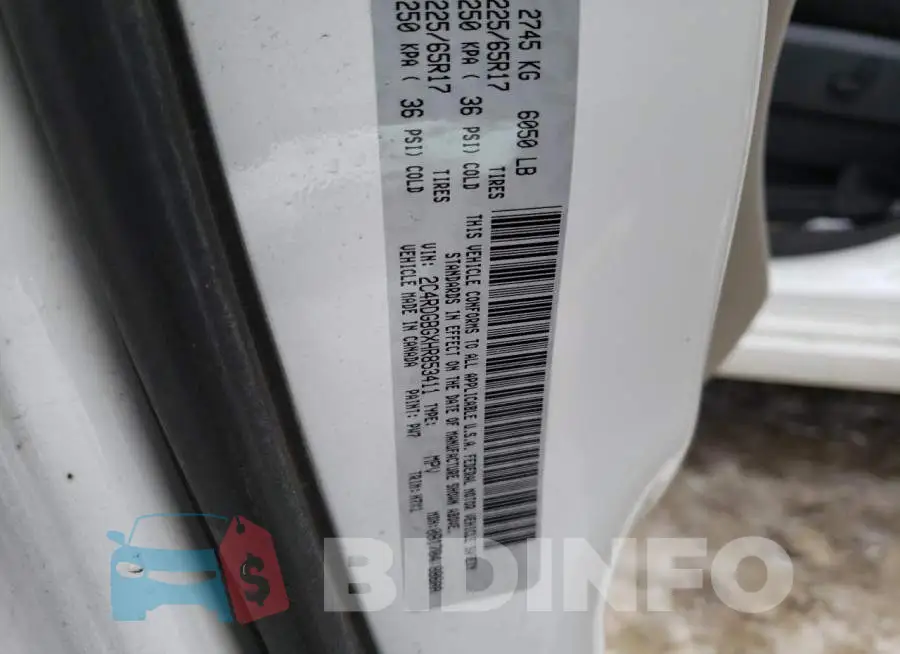 2C4RDGBGXHR853411 Photo# 13