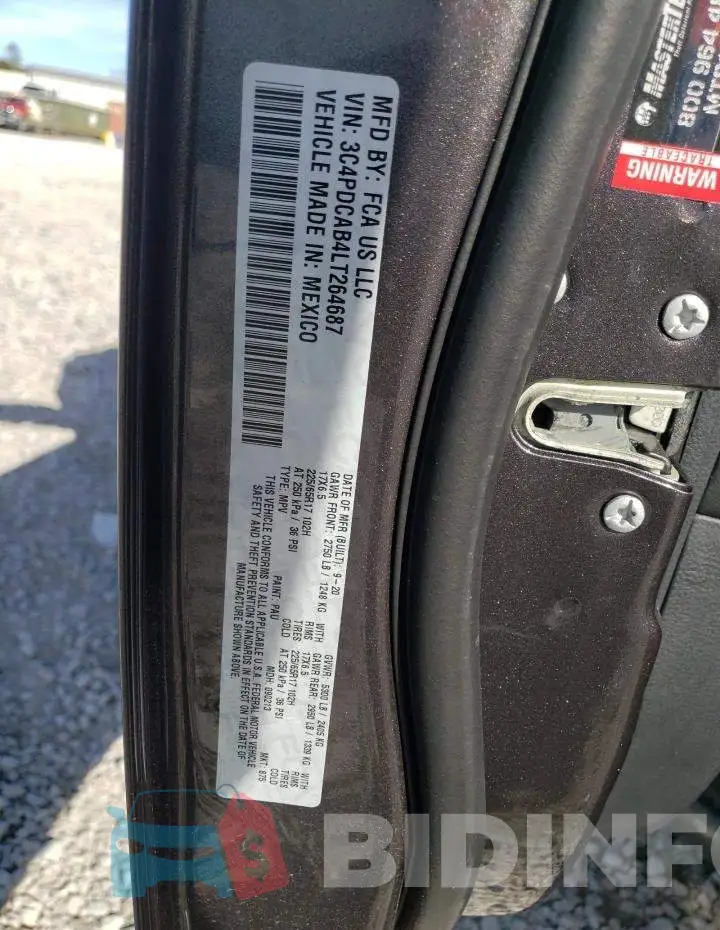 3C4PDCAB4LT264687 Photo# 10