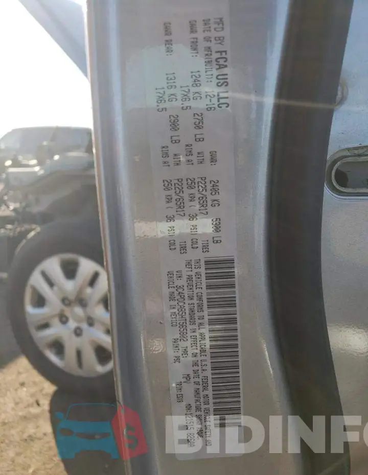 3C4PDCAB5HT565802 Photo# 14