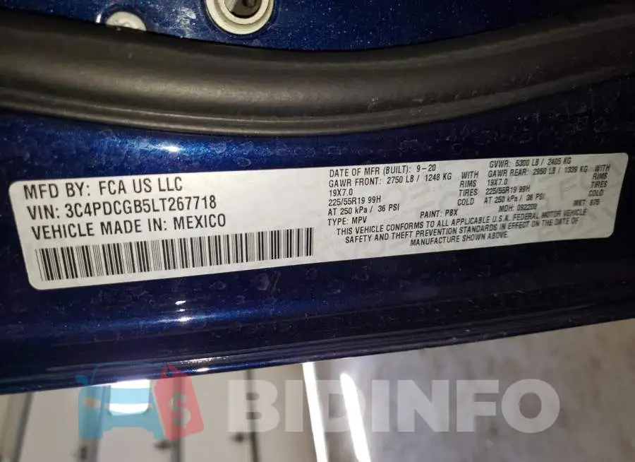 3C4PDCGB5LT267718 Photo# 13