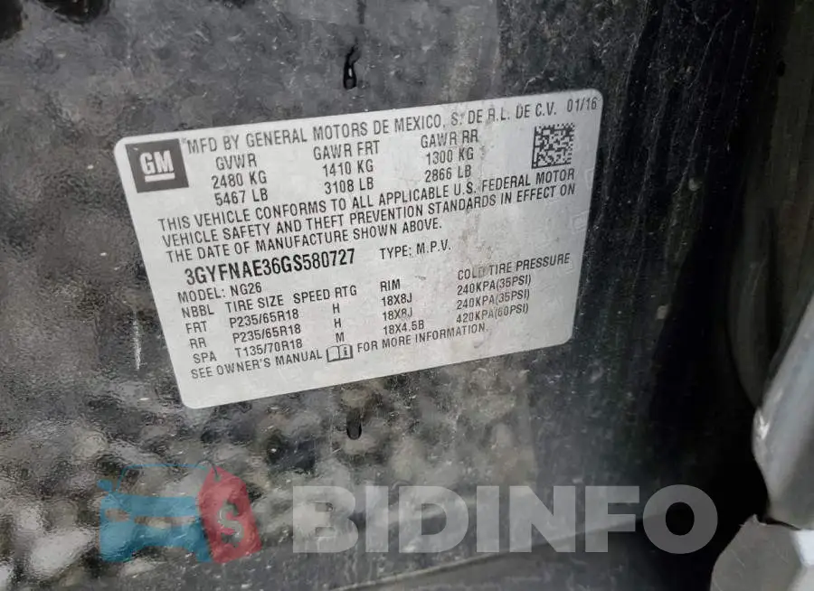 3GYFNAE36GS580727 Photo# 13