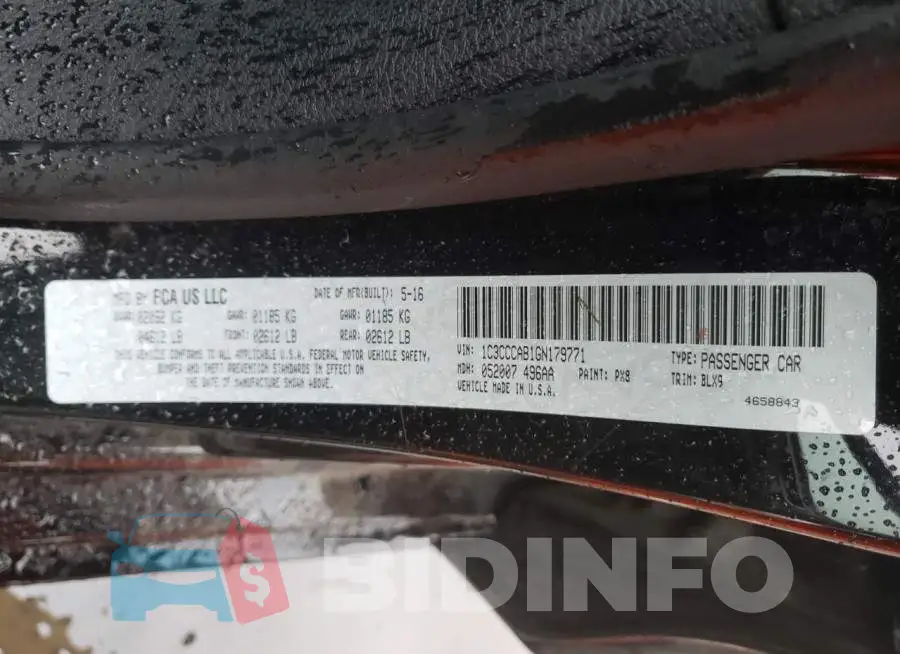 1C3CCCAB1GN179771 Photo# 12