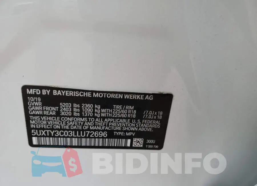 5UXTY3C03LLU72696 Photo# 13