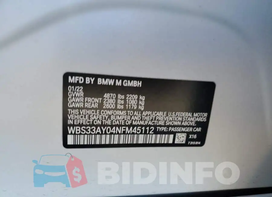 WBS33AY04NFM45112 Photo# 12