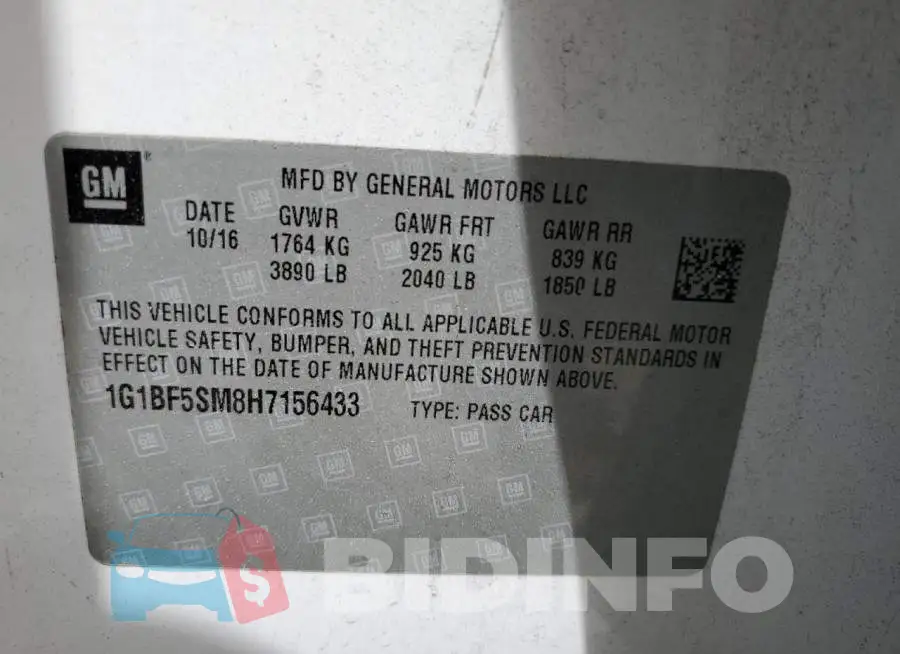 1G1BF5SM8H7156433 Photo# 12