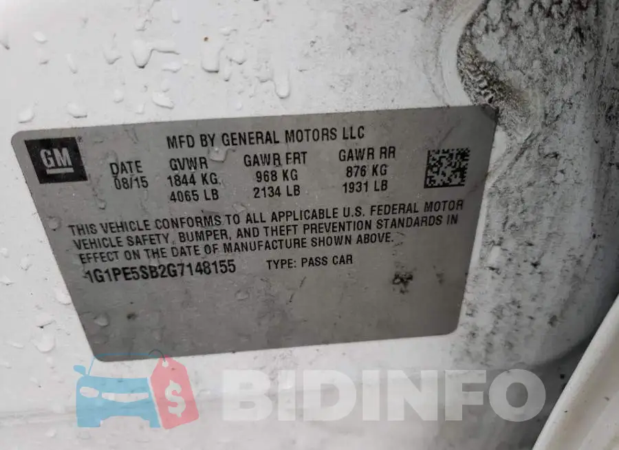 1G1PE5SB2G7148155 Photo# 12