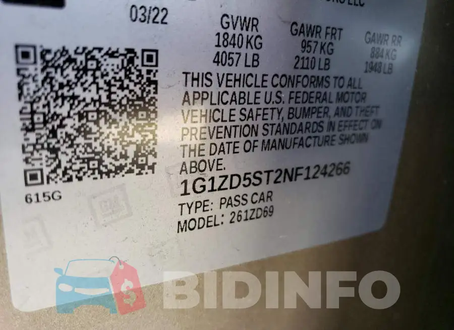 1G1ZD5ST2NF124266 Photo# 12
