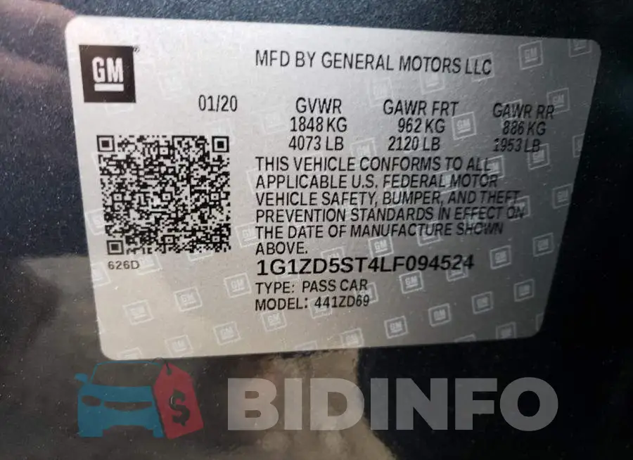 1G1ZD5ST4LF094524 Photo# 12