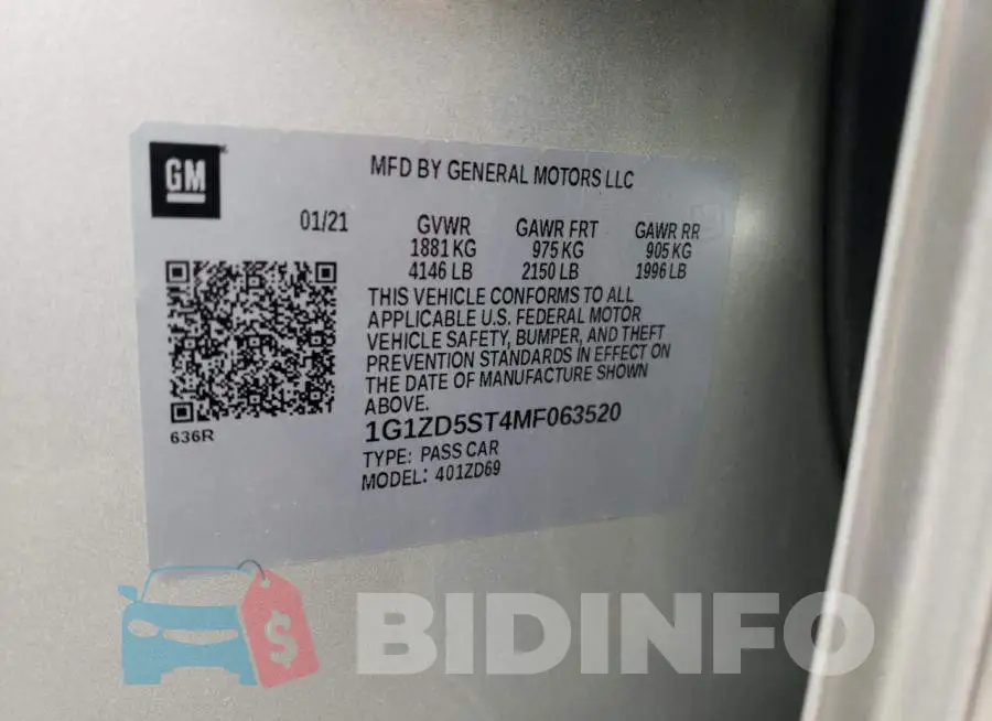 1G1ZD5ST4MF063520 Photo# 12
