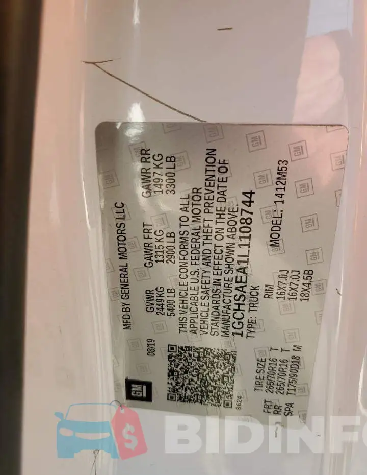 1GCHSAEA1L1108744 Photo# 12
